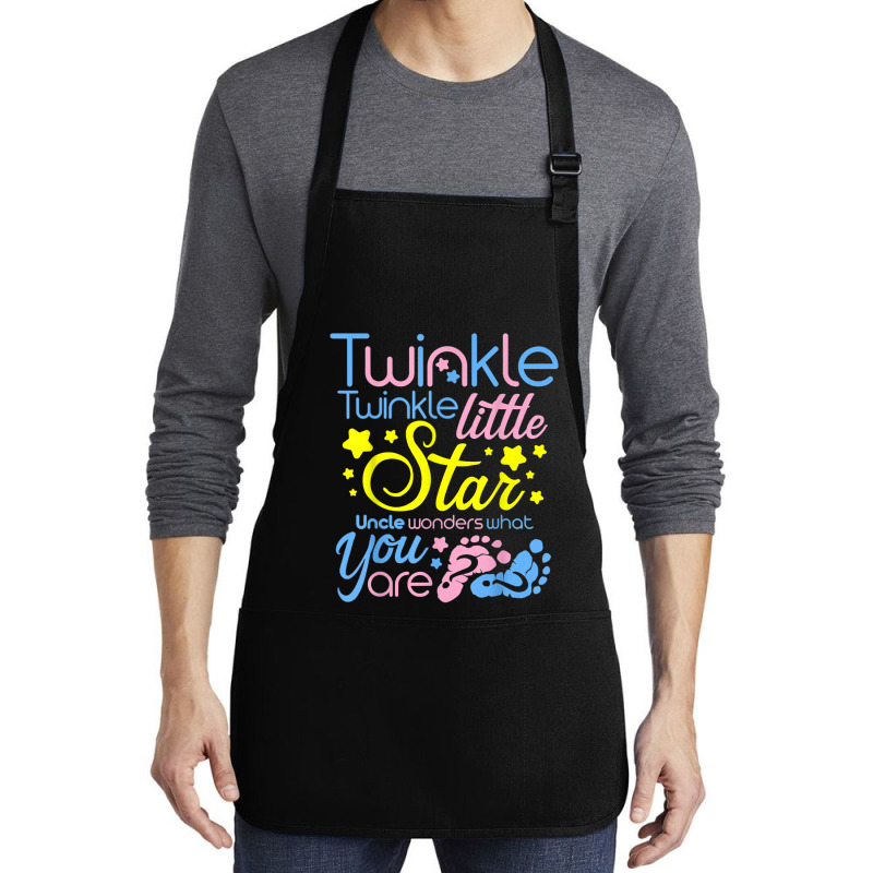 Twinkle.little.star Uncle Wonders What You Are Gender Reveal T Shirt Medium-length Apron | Artistshot