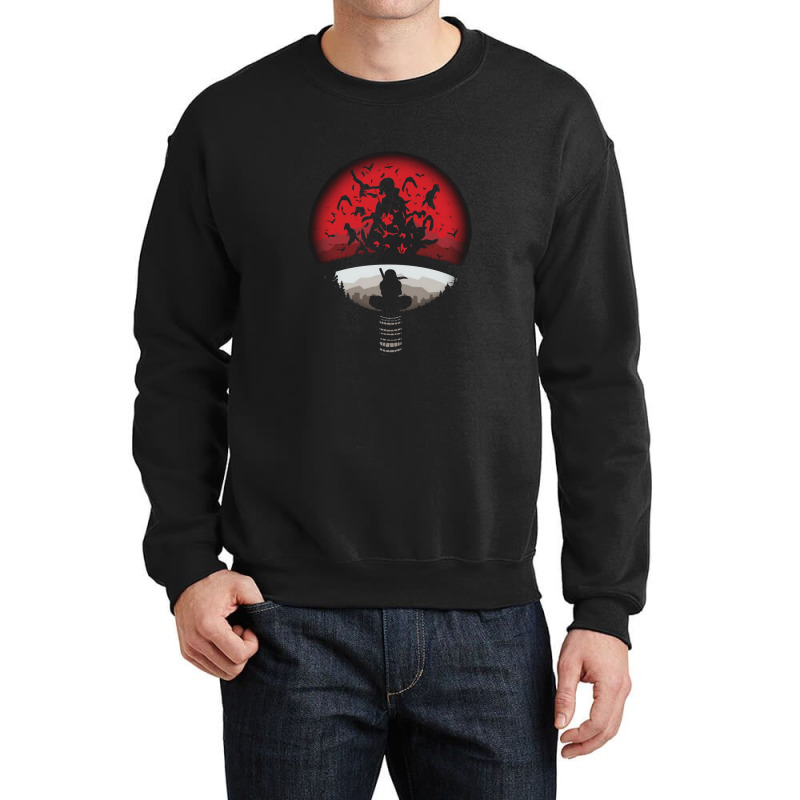 Itachi Uchiha Red Moon Naruto Crewneck Sweatshirt | Artistshot
