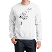 Mood Classy Dandelion Blowing Away In Wind Into The Sky T Shirt Crewneck Sweatshirt | Artistshot