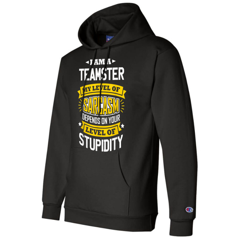 Teamster Idea Funny Sarcasm Joke Teamsters T Shirt Champion Hoodie by munceylsareiasjr | Artistshot