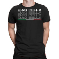 Ciao Bella Italy Saying With Italian Flag For Italia Lover Long Sleeve T-shirt | Artistshot