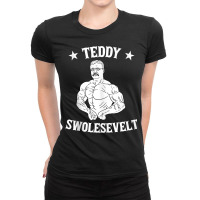 Teddy Roosevelt Body Building Work Out Muscle Gym Gift Tank Top Ladies Fitted T-shirt | Artistshot