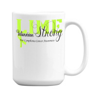 Lymphoma Cancer Lime Ribbon Strong Warrior Awareness 15 Oz Coffee Mug | Artistshot