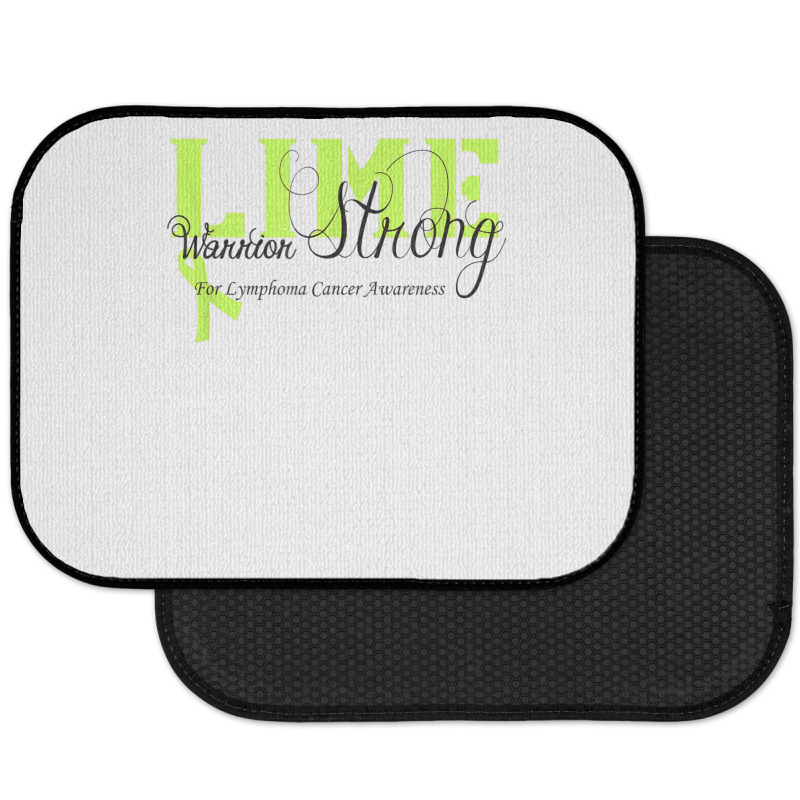 Lymphoma Cancer Lime Ribbon Strong Warrior Awareness Rear Car Mat | Artistshot