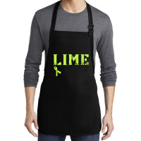 Lymphoma Cancer Lime Ribbon Strong Warrior Awareness Medium-length Apron | Artistshot