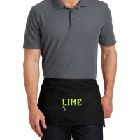 Lymphoma Cancer Lime Ribbon Strong Warrior Awareness Waist Apron | Artistshot