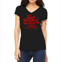 See You Next Wednesday   Fictional Film Ad Women's V-neck T-shirt | Artistshot