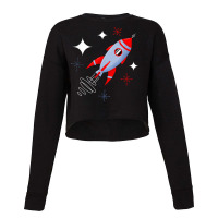 Atomic Rocket Retro Mid Century Modern Futuristic Spaceship T Shirt Cropped Sweater | Artistshot