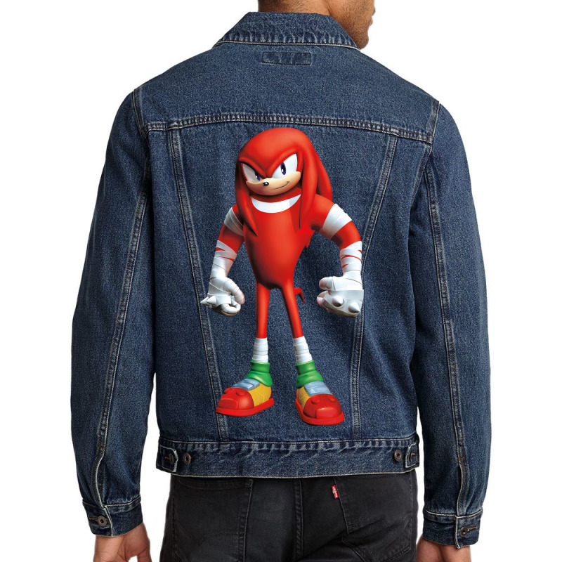 Super Red Hedgehog Men Denim Jacket | Artistshot