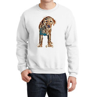 Labrador Puppy Isolated On White Background Crewneck Sweatshirt | Artistshot