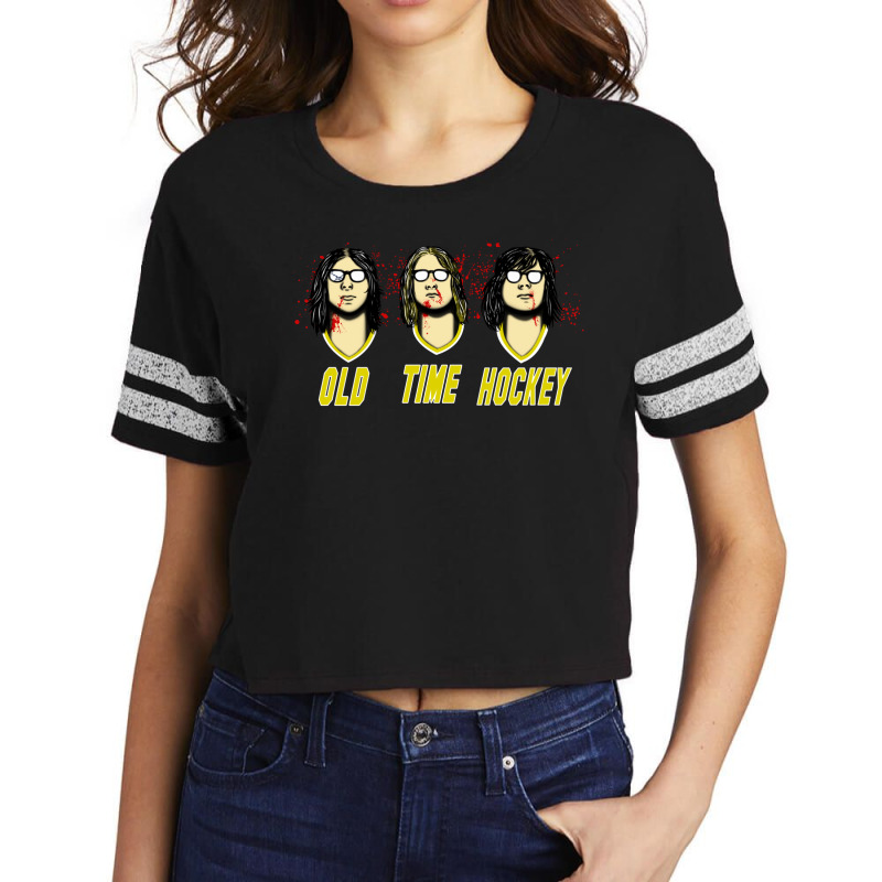 Old Time Hockey Scorecard Crop Tee by ShelaRenayKaeser | Artistshot