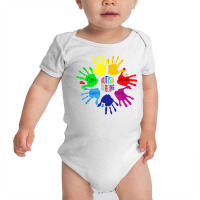 Autism Awareness Shirt Sign Language Hand Puzzle Support T Shirt Baby Bodysuit | Artistshot