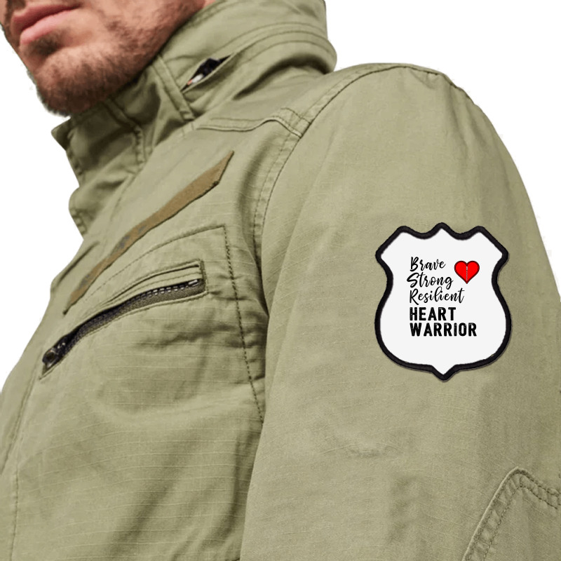 Heart Warrior Chd Awareness Brave Strong Resilient Shirt T Shirt Shield Patch | Artistshot