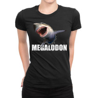 Mens Megalodon Shark Shirt Prehistoric Ocean Humor Gift Tee T Shirt Ladies Fitted T-shirt | Artistshot