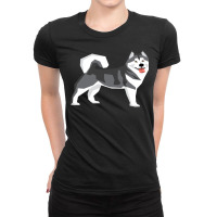 Malamute Wolf Alaskan Husky Siberian Husky Hoodie Ladies Fitted T-shirt | Artistshot