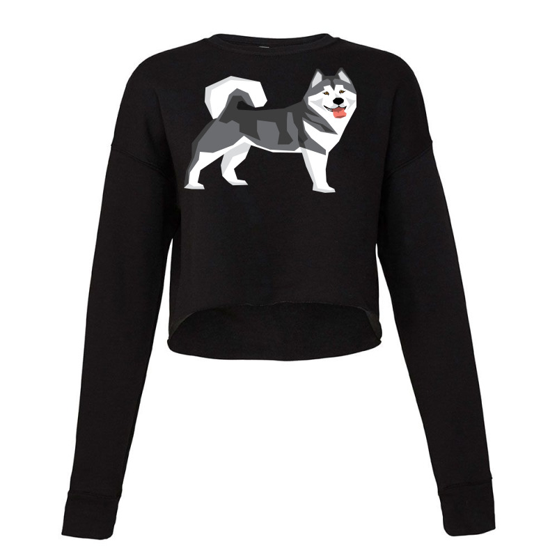 Malamute Wolf Alaskan Husky Siberian Husky Hoodie Cropped Sweater by klezgbnist | Artistshot