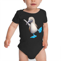 Fancy Dancing Sea Bird Funky Blue Foot Booby T Shirt Baby Bodysuit | Artistshot