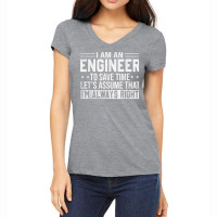 Mens Funny Engineer Shirt To Save Time Im Always Right Dad Men T Shirt Women's V-neck T-shirt | Artistshot