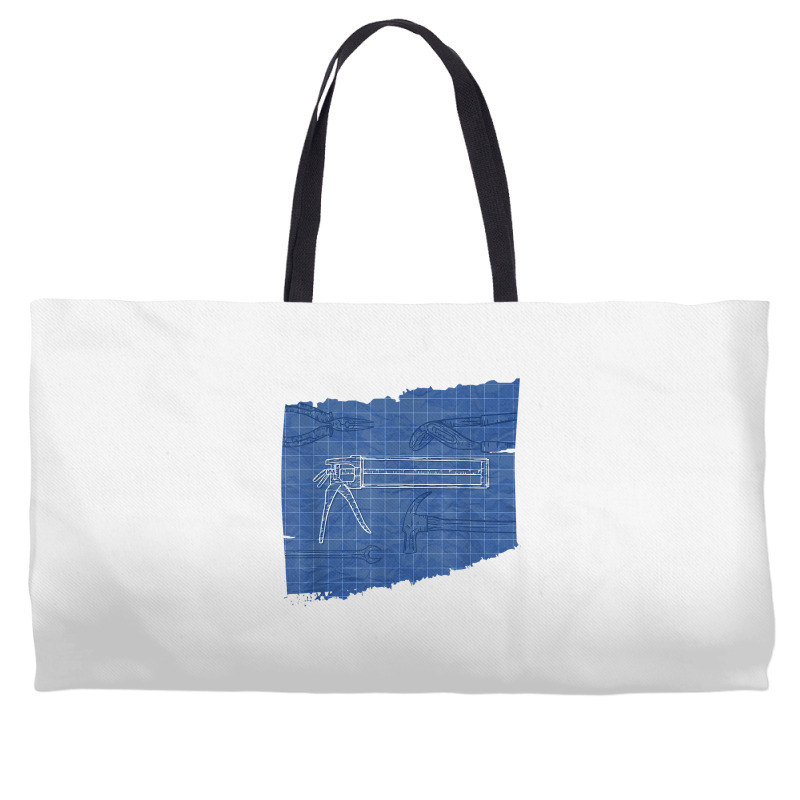 Machinist Tools Blueprint   Cnc Machine Operator T Shirt Weekender Totes | Artistshot