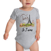 Eiffel Tower Paris Shirt Vintage I Love Paris France Shirt Baby Bodysuit | Artistshot