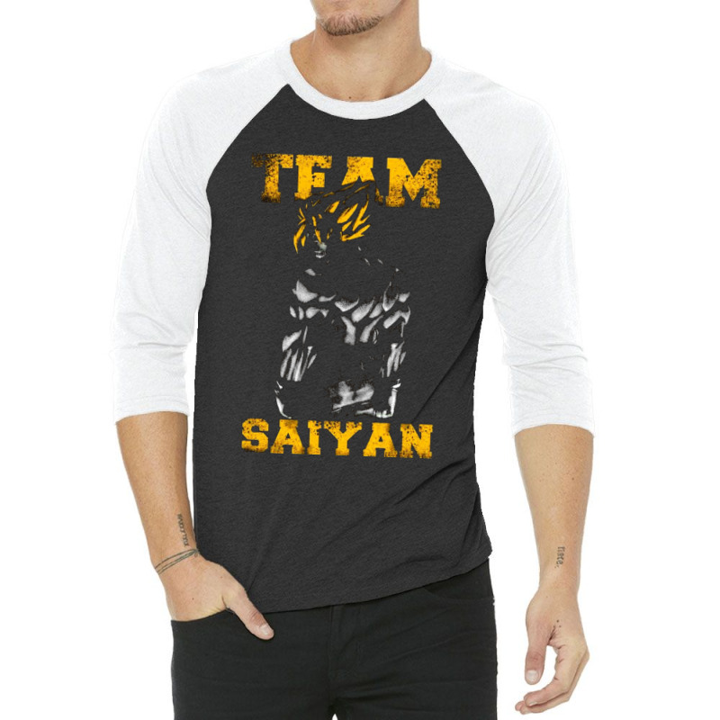 Team Saiyan 3/4 Sleeve Shirt by ShelaRenayKaeser | Artistshot