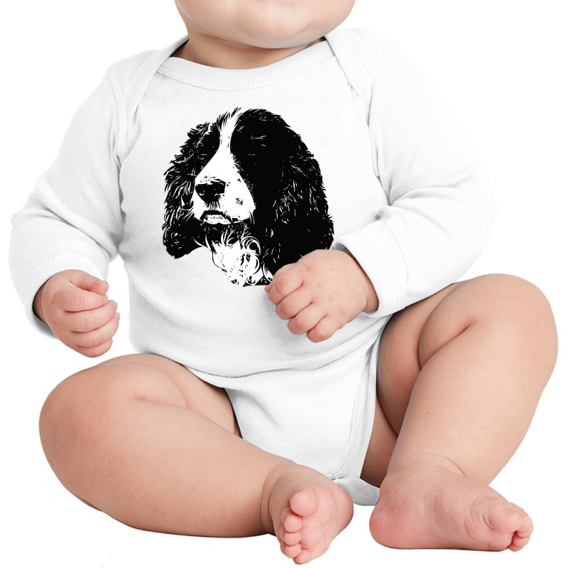 English Springer Spaniel Hoodie Long Sleeve Baby Bodysuit | Artistshot