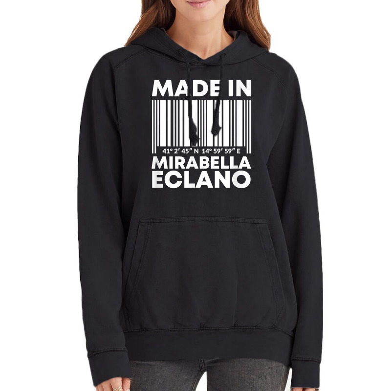 Made In Mirabella Eclano Barcode T Shirt Vintage Hoodie | Artistshot