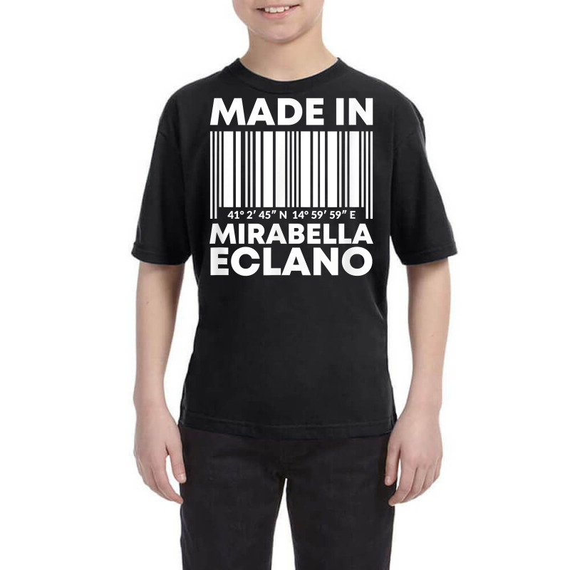 Made In Mirabella Eclano Barcode T Shirt Youth Tee | Artistshot