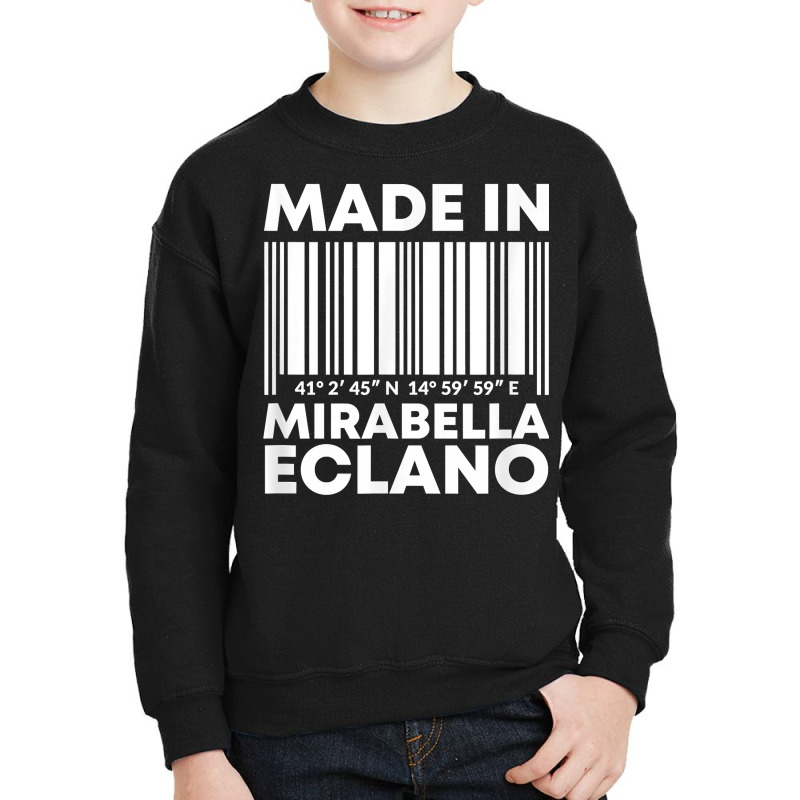 Made In Mirabella Eclano Barcode T Shirt Youth Sweatshirt | Artistshot