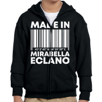 Made In Mirabella Eclano Barcode T Shirt Youth Zipper Hoodie | Artistshot