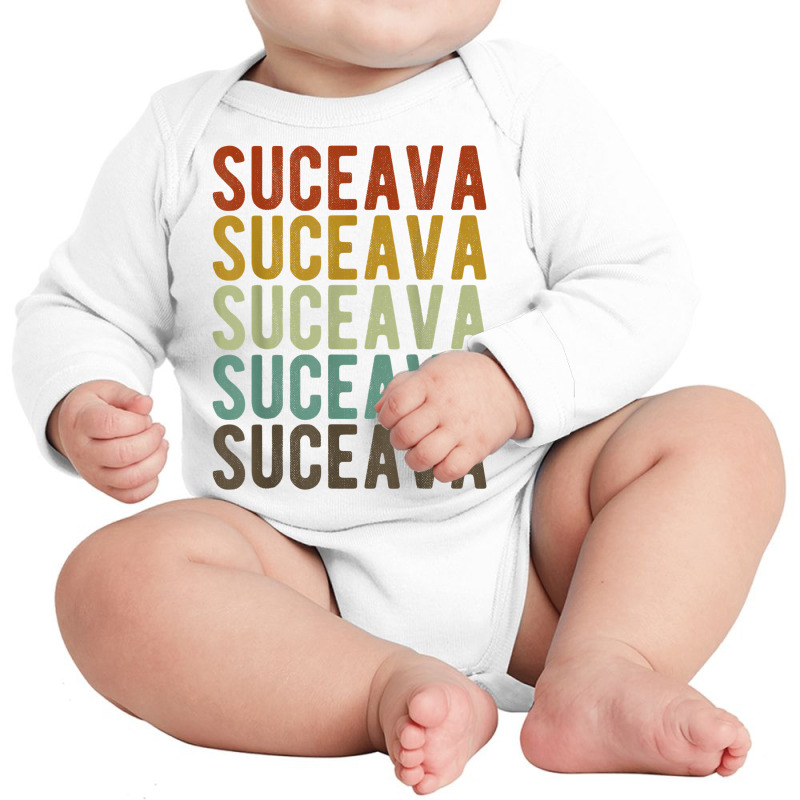 Suceava City Romania Retro T Shirt Long Sleeve Baby Bodysuit | Artistshot