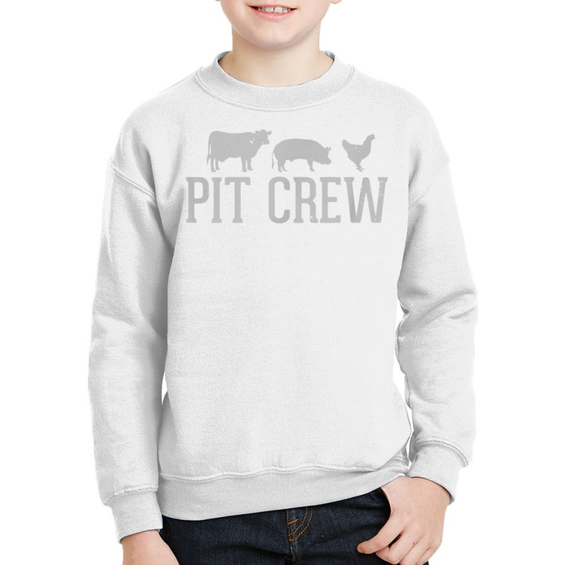 Pit Crew Cow Pig Chicken Barbecue Cookout Grilling Out T Shirt Youth Sweatshirt by swaratpoavonabil | Artistshot