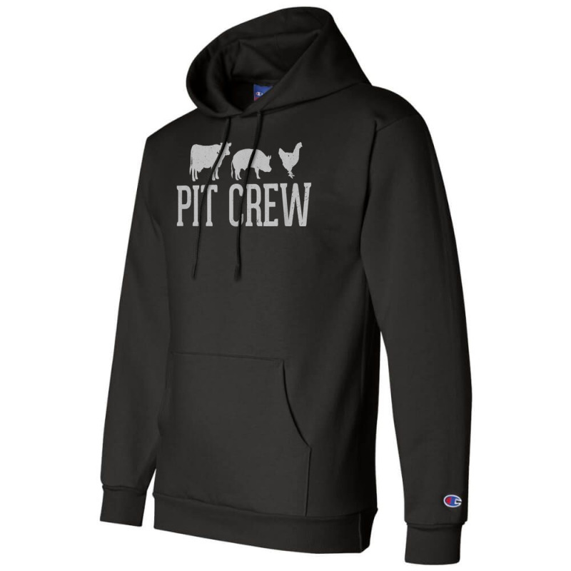 Pit Crew Cow Pig Chicken Barbecue Cookout Grilling Out T Shirt Champion Hoodie by swaratpoavonabil | Artistshot