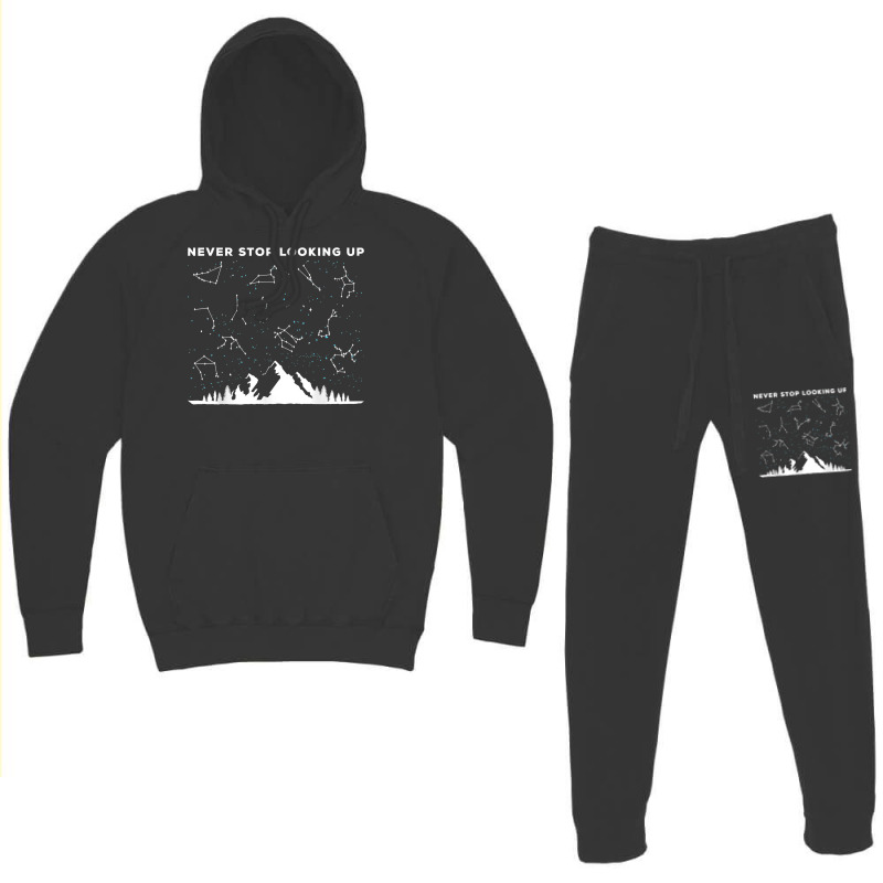 Never Stop Looking Up Stargazing Star Lover Constellation T Shirt Hoodie & Jogger set by uekirstockpg | Artistshot