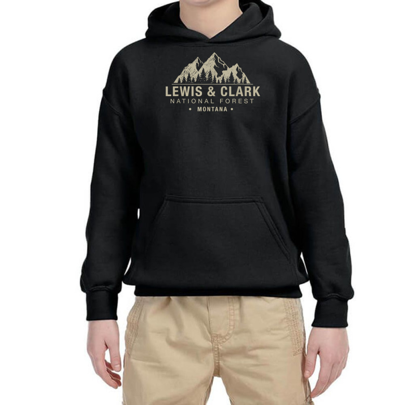 Lewis & Clark National Forest Montana T Shirt Youth Hoodie by caulkyuladdenrxi | Artistshot