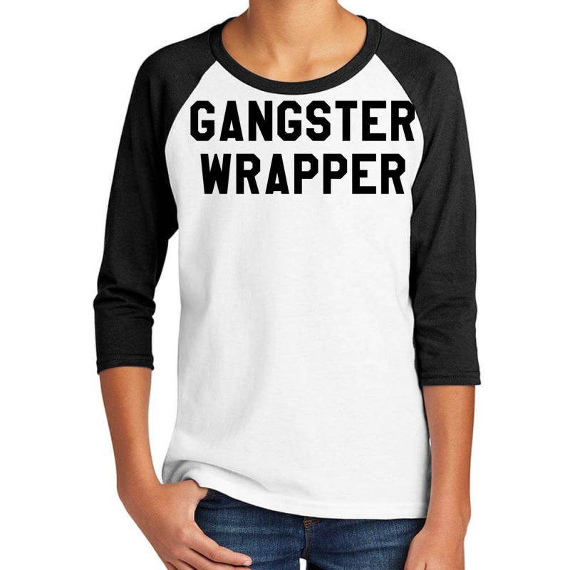 Gangster Wrapper Shirt,gangsta Ugly Christmas T Shirts,funny Long Slee Youth 3/4 Sleeve | Artistshot