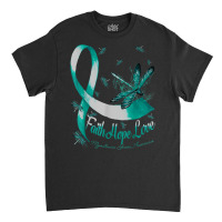 Faith Hope Love Myasthenia Gravis Awareness Dragonfly T Shirt Classic T-shirt | Artistshot