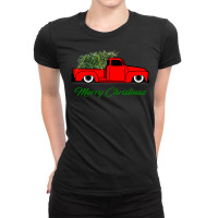 Slammed 3100 Ad Christmas Pickup Truck Pullover Hoodie Ladies Fitted T-shirt | Artistshot