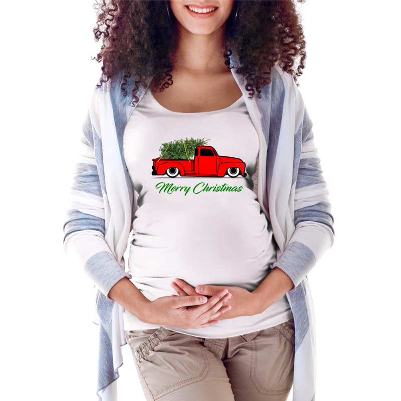 Slammed 3100 Ad Christmas Pickup Truck Pullover Hoodie Maternity Scoop Neck T-shirt | Artistshot