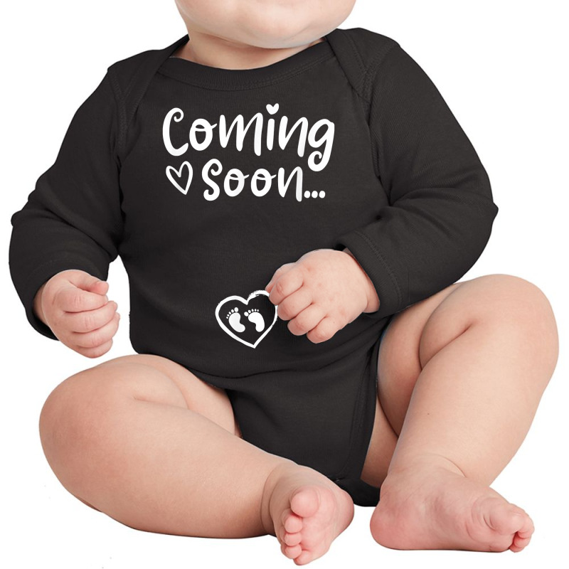 Baby Coming Soon... Funny Pregnancy Announcement & Maternity T Shirt Long Sleeve Baby Bodysuit by weidenkifinckvd | Artistshot