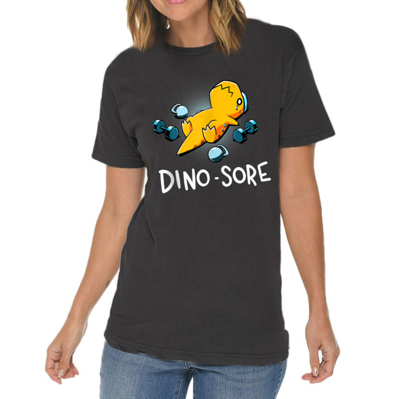 Dino Sore Shirt Funny Dinosaur Workout Gym Lifting Fitness Tank Top Vintage T-shirt | Artistshot