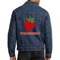 Strawberry Men Denim Jacket | Artistshot