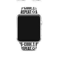 Funny Cnc Machinist Art For Men Women Cnc Machine G Code T Shirt Apple Watch Band | Artistshot