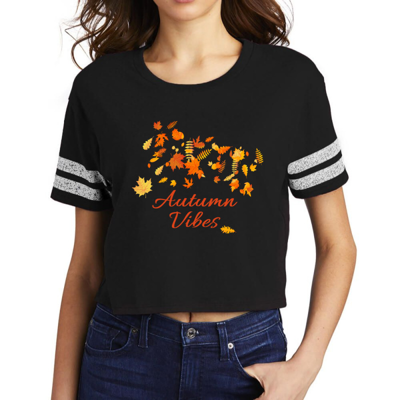 Autumn Vibes Scorecard Crop Tee by ŞEN | Artistshot