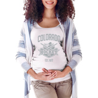 Distressed Avalanche Retro Party Tailgate Gameday Fan Gift Sweatshirt Maternity Scoop Neck T-shirt | Artistshot