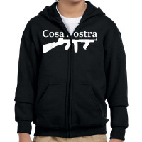 Sicilian Mafia Gangster Godfather Boss Italy Italian T Shirt Youth Zipper Hoodie | Artistshot