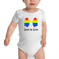 Love Is Love Penguin For Light Baby Bodysuit | Artistshot