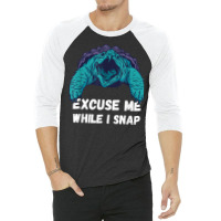 Snapping Turtle Sea Animal Excuse Me Snapping Turtle Lover T Shirt 3/4 Sleeve Shirt | Artistshot