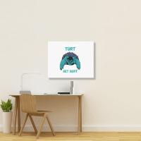 Snapping Turtle Mess With The Turt Snapping Turtle Lover T Shirt Landscape Canvas Print | Artistshot