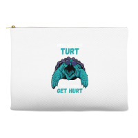 Snapping Turtle Mess With The Turt Snapping Turtle Lover T Shirt Accessory Pouches | Artistshot